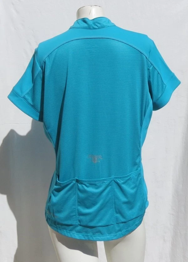 PEARL IZUMI for Women SELECT Aqua Full Zip Cycling Jersey Shirt Top size L EUC - Image 2 of 4