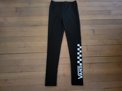 VANS Off The Wall checkered womens black blue sweat pants fleece size XS NWT $44