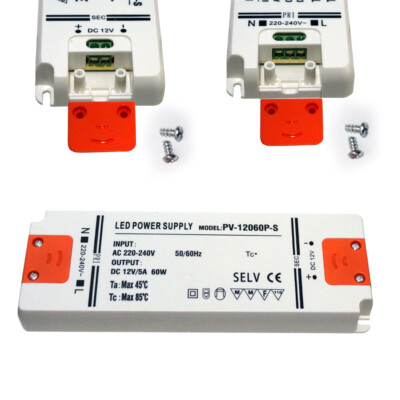 Transformateur/alimentation LED 12V - 36W/60W/100W, AC 240V Vers DC 12V