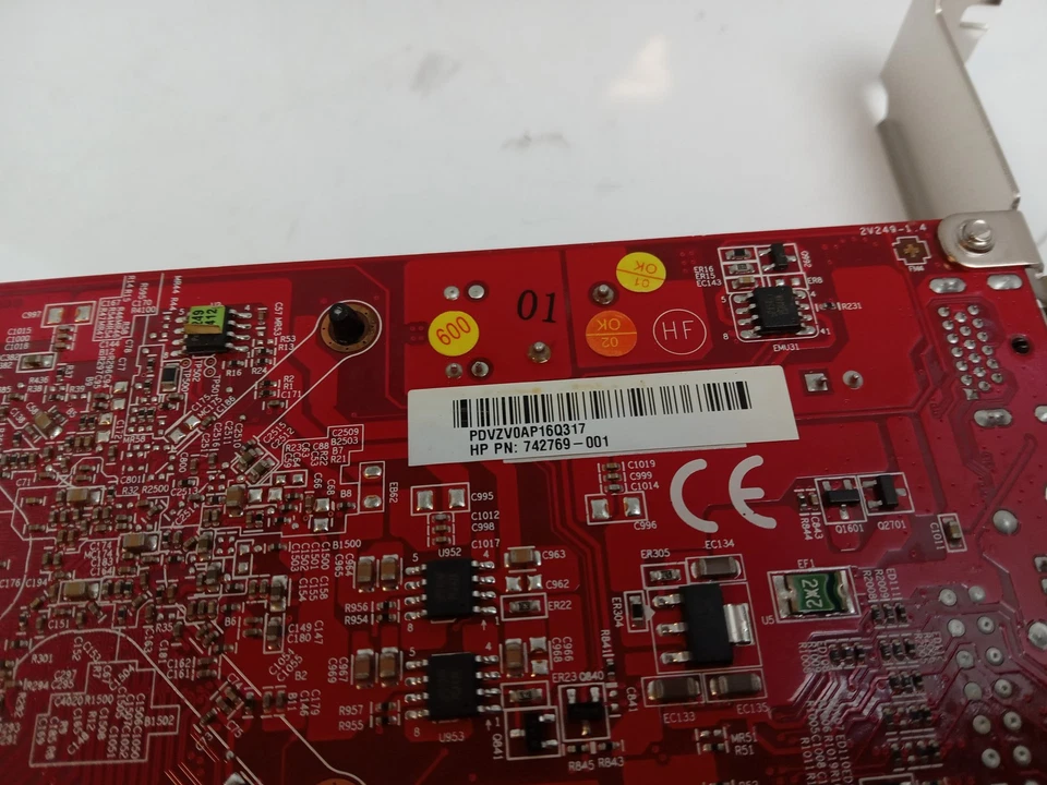 HP AMD Radeon HD8740 1GB DDR3 PCIe Video Graphics Card 742769-001 - Image 4 of 4