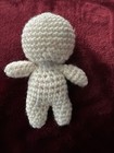 Handmade Crochet Voodoo Doll Amigurumi Tied In A Cloth Gothic Witchy Vibe 4.5” — photo 5