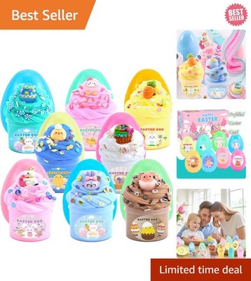 8Pack Butter Slime Kit - Scented Sensory Play Eggs for Easter Fun & Learning