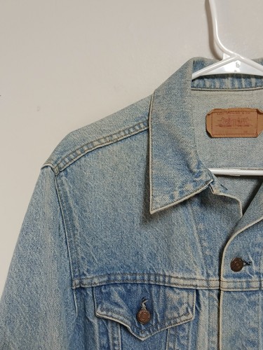 Chaqueta de Camionero Vintage Años 80 90 Levi’s 71506-0214 Denim Abotonada Talla 42L - Imagen 5 de 10