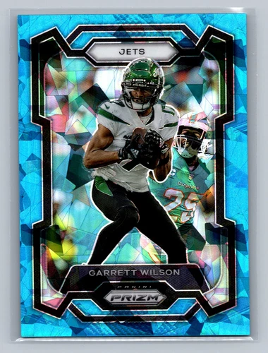 2023 Panini Prizm Garrett Wilson #233 Blue Ice Prizm Limited to 99