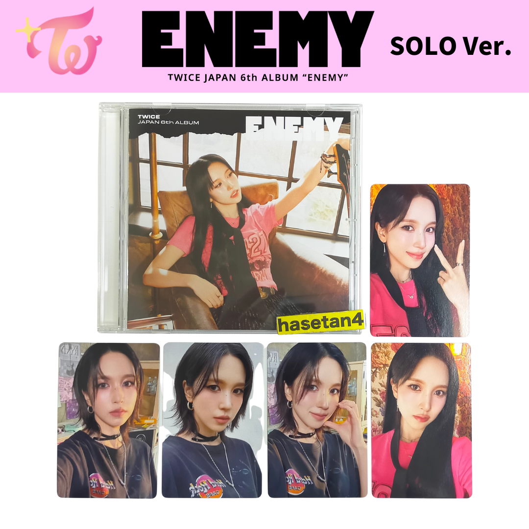 MINA TWICE ENEMY JAPAN SOLO ver. Photocard Japan album CD solo | eBay