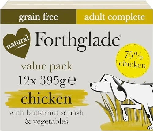 Forthglade Wet Dog Food (12 x 395g Trays) - Grain Free & Hypoallergenic Dog