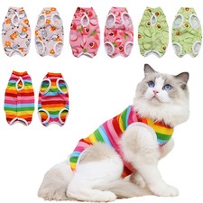 Cat Weaning Sterilization Suit Small Dog Cats Jumpsuit Anti-lick Recovery Clothi
