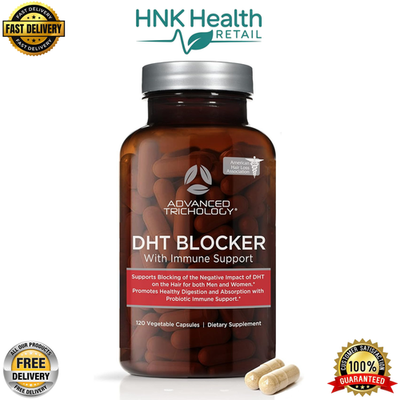 #ad Advanced Trichology DHT Blocker – Hair Growth Supplement – 120 Capsules $37.50