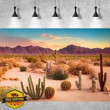 Desert Reptile Habitat Background Vinyl, Sahara Desert 72"x24" 