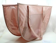 Thirty One 31 Round Utility Tote Bag Rose Blush Metallic Pink NEW in Bag