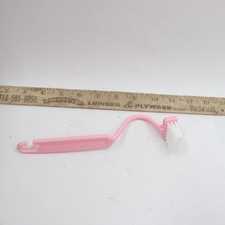 Bathroom Toilet Brush S-Shape Ergonomics Comfortable Grip Pink