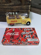 NEW Vtg Coca Cola Truck with Bottles Refrigerator Magnet Set 1998 NOS
