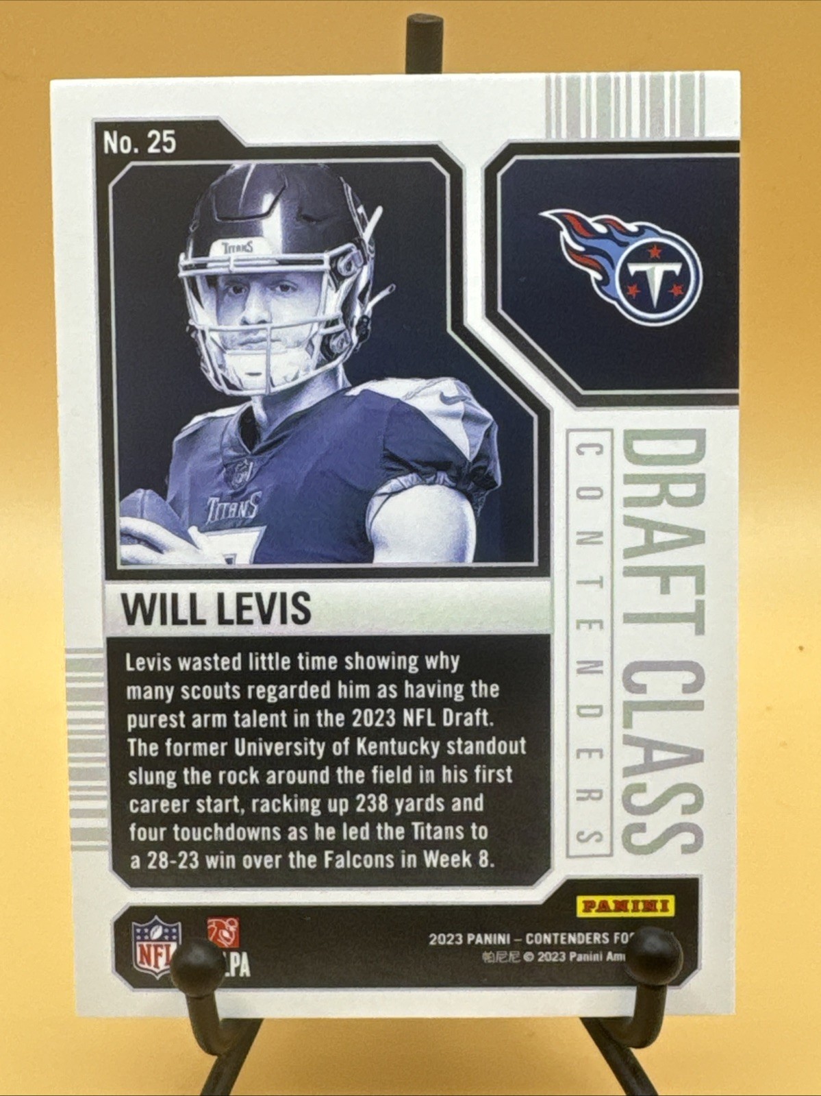 2023 Panini Contenders Draft Class Contenders Red Will Levis #25 Titans RC thumbnail 2