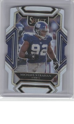 2021 Panini Select #241 Michael Strahan Silver Prizm Die Cut B14R1C13