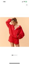 Women's Marshmallow Full Zip Hooded Sweatshirt - Blogilates