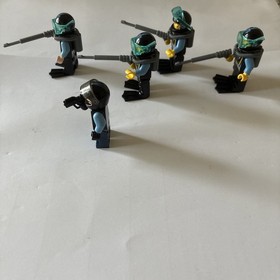 LEGO City Aqua raider Lot of 5 minifigures Divers & Commander Mini Figures 7775