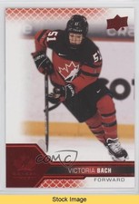2022 Upper Deck Team Canada Juniors Women's WC Red Foil Victoria Bach READ s9z