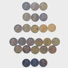 Lot of (25) Wheat Cents/Teens: Scratches, Nicks, Dark, etc - See Desc For Dates
