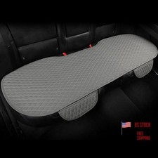 Pu Leather Car Seat Bottom Universal Fit - 1 Rear Bench Seat Cover E-Gray