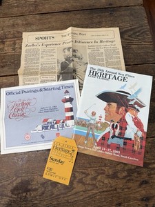 15th Annual Sea Pines Heritage Golf Classic 1983 Book, Ticket, Schedule, Article