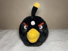 2010 Angry Birds Commonwealth White Spot Bomb Bird Plush 8" Tall
