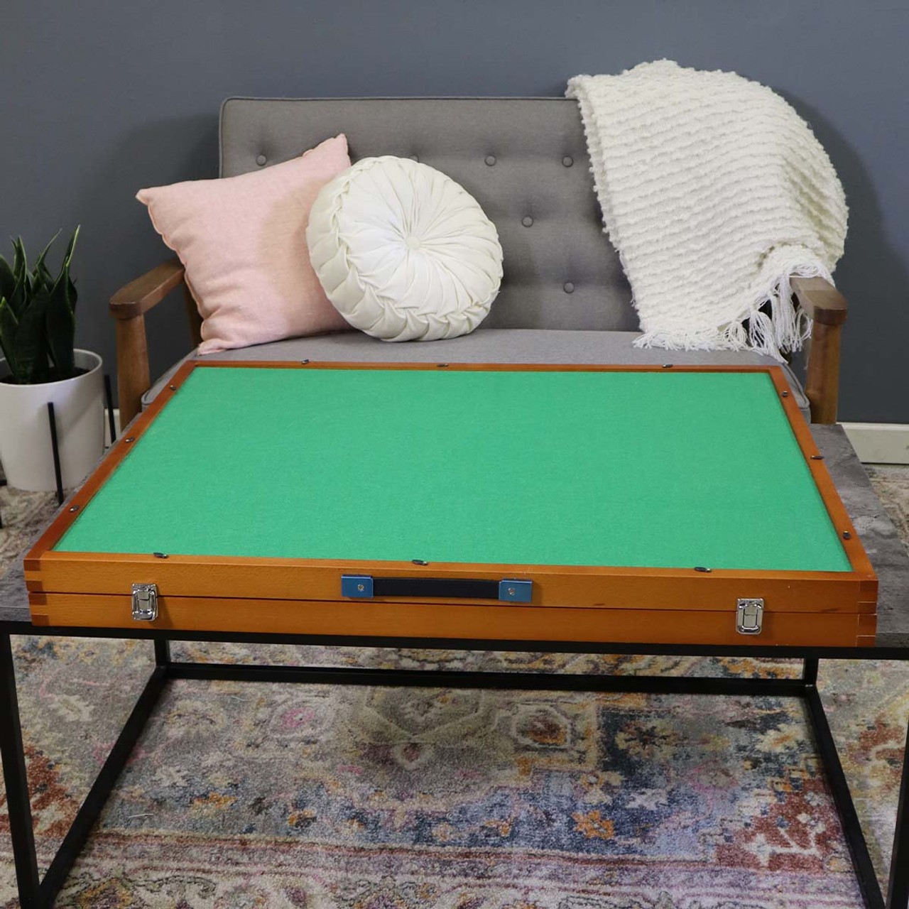 Puzzle Magic Wooden Tabletop Puzzleboard - Adjustable Jigsaw Puzzle Easel