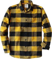   Flannel Shirt for Men Plaid Mens Button down Long Sleeve Shirts Soft Pure Cott
