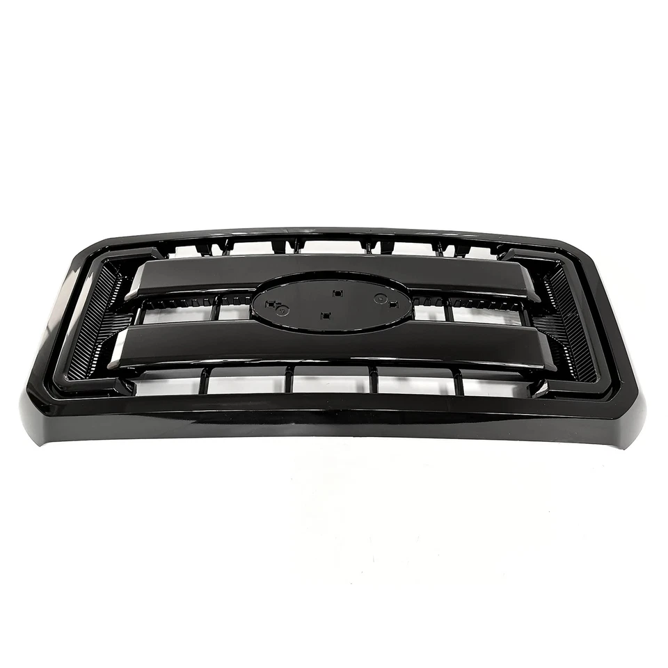 Gloss Black Front Grille Fit For Ford 2011-2016 F250 F350 F450 F550 Super Duty Foto 4 de 4