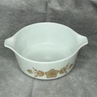 Pyrex BUTTERFLY GOLD 1.5 Pint Casserole Dish 472  Vintage USA NO Lid