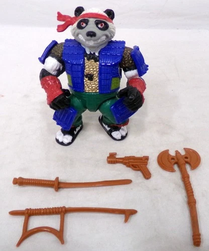 Vintage 1990 Playmates TMNT Ninja Turtles Panda Khan 4" Complete Figure