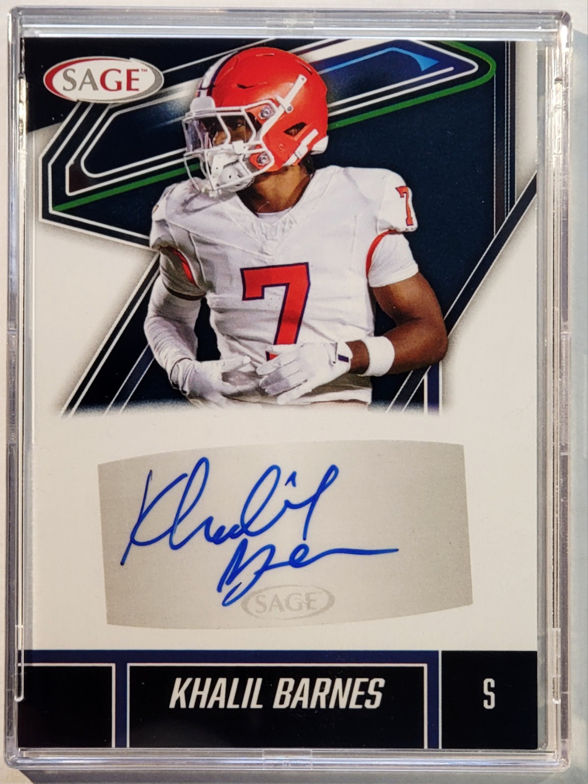 2025 SAGE FOOTBALL AUTOGRAPHS #A-KB KHALIL BARNES (AU)  CLEMSON TIGERS