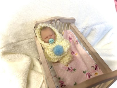Mini Konvolut Baby Fimo Kunst Puppe, Puppenhaus, Geschenk, Sammler, Eiche, Künstler