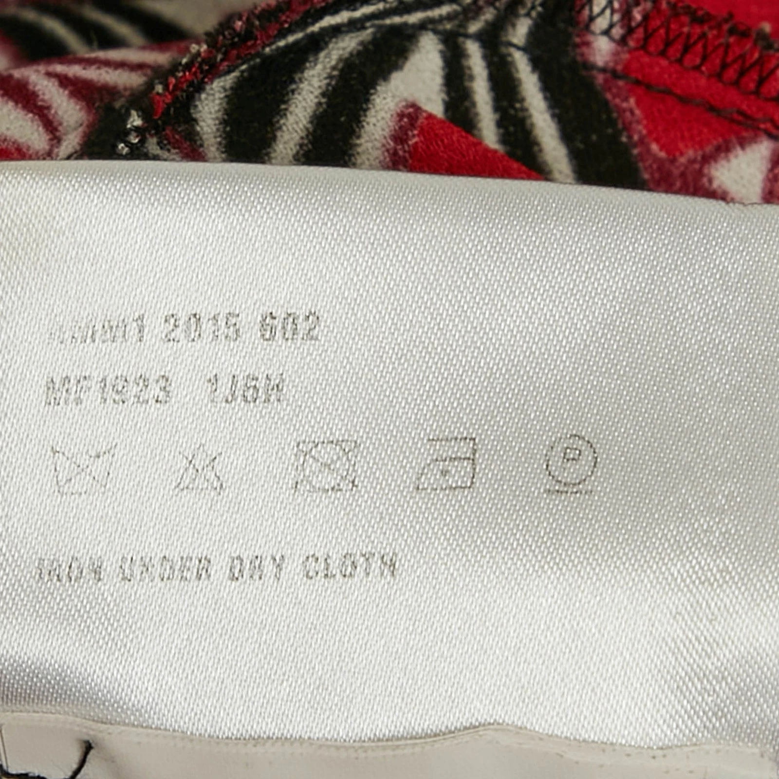 Mini Abito Miu Miu Rosso Stampa Floreale Crepe Pieghettato Senza Maniche M