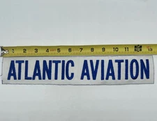 Atlantic Aviation Uniform Patch Tab Tape Patch Label Obsolete 13.5” Cut Embroid