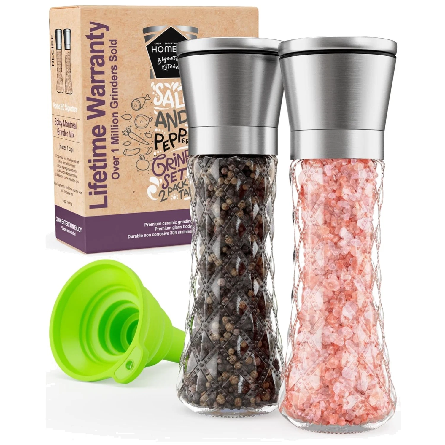Stainless Steel Spice Mill Set - Kitchen Accessories
Opens in a new window or tab