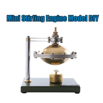 Novaray Modèle de machine à vapeur, mini moteur à vapeur V4 avec transmission inversée, cadeau d'expérience physique pour les amateurs de technologie et les enfants (sans chaudière