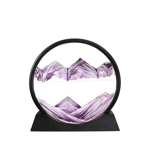 Moving Sand Art Picture Round Glass Quicksand Painting 3D Deep Sea Sandscape AU - Bild 15 von 17