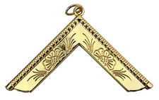 Masonic Collar Worshipful Master Gold Jewel