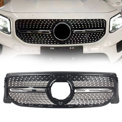 Front-Racing-Facelift-Grills für Mercedes X247 GLB 220 GLB 250 20-22 Schwarz