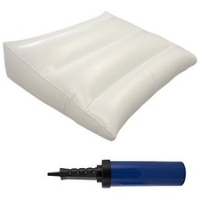 Inflatable Bed Wedge Pillow with Cover and Hand Pump
