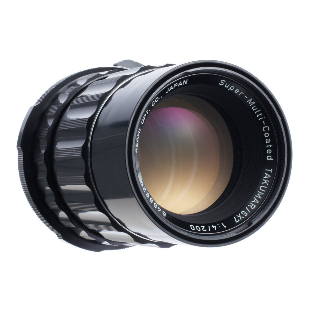 PENTAX 67 6X7 SMC S.M.C TAKUMAR 200mm F4 TELEPHOTO LENS / 90 DAYS