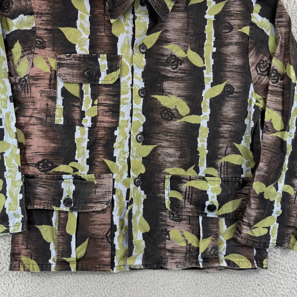 Vintage Gametracker Tree Cover Set Mens L Camouflage Hunting Outdoor Button 80s - Image 4 of 4