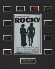 Rocky 1 (1976) Authentic 35mm Movie Film Cell 8x10 Matted Display - w/COA