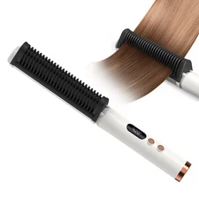 Hair Straightener Comb PTC Heating Hair Straightener Brush Straightening Comb