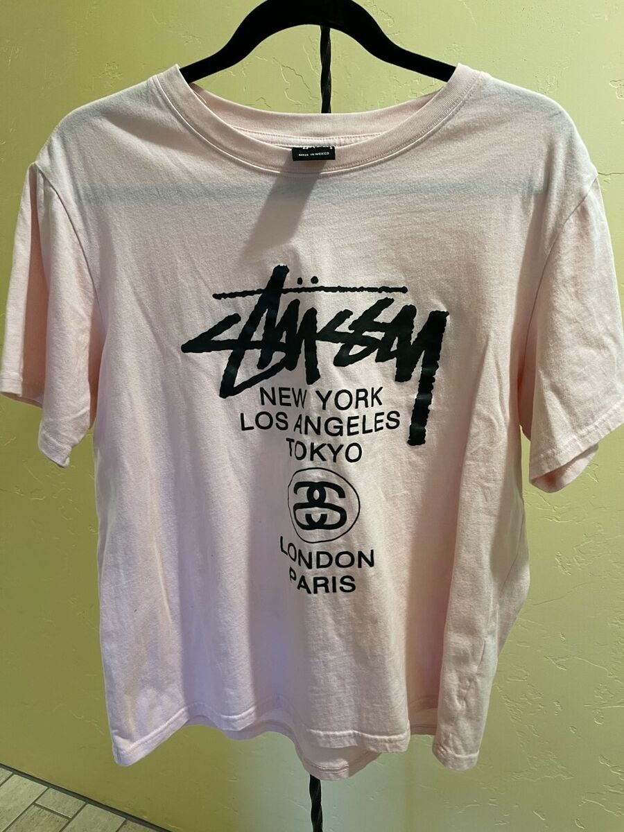 Stussy Light Pink T-shirt Womens XXL | eBay Stussy Light Pink T-shirt Womens XXL | eBay