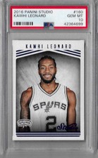 2016 Panini Studio Kawhi Leonard PSA 10  Portrait
