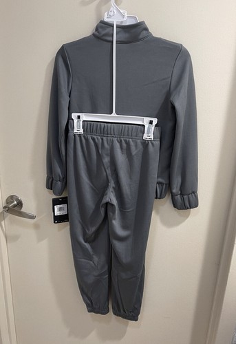NEW Girls Nike 2-Piece Track Warm-Up Suit, Cool Grey Pink White Size Medium 6 - Picture 6 of 11