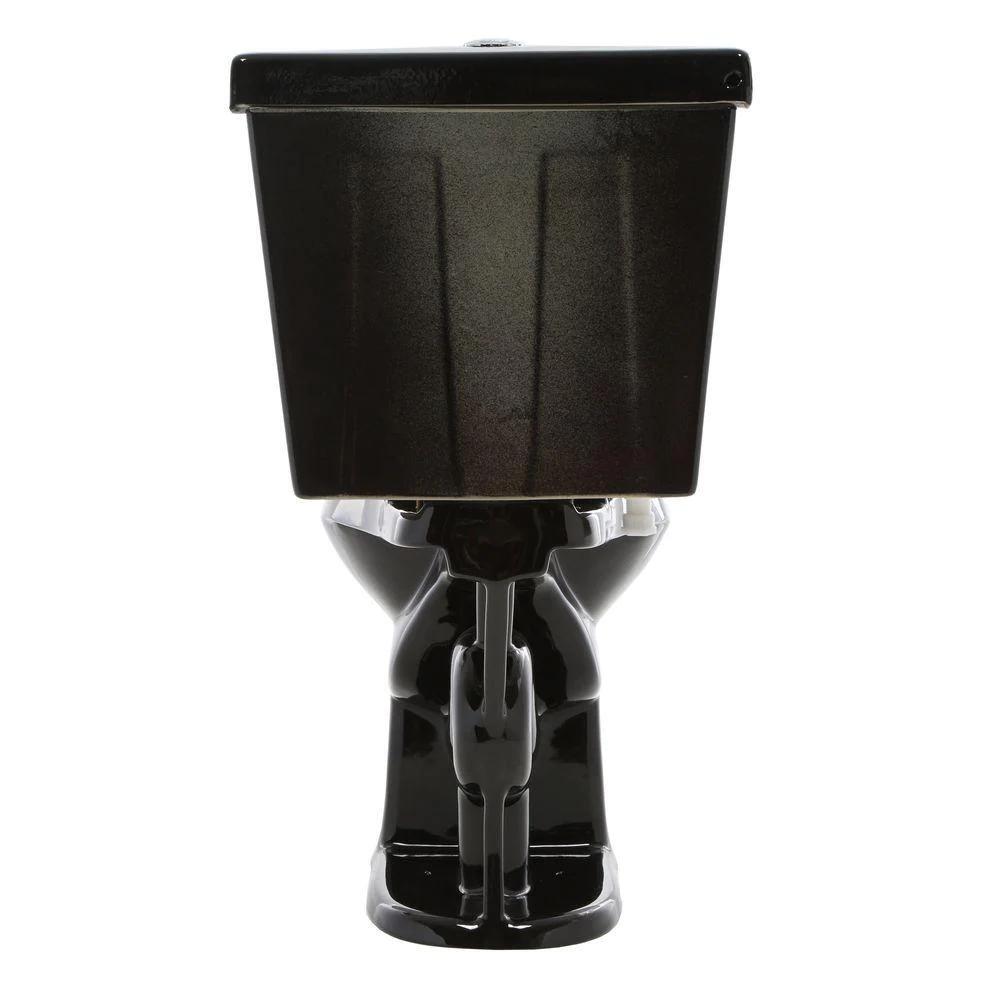Glacier Bay Dual Flush Elongated Toilet High Efficiency 1.1 GPF/1.6 GPF Black 732291231657 eBay