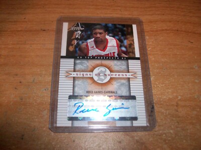 2003 Upper Deck Reece Gaines Rookie Auto Card Orlando Magic #SS-RG