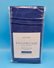 Cosy House High Quality 1500 Series 2 King Pillowcases Royal Blue Ultra Soft